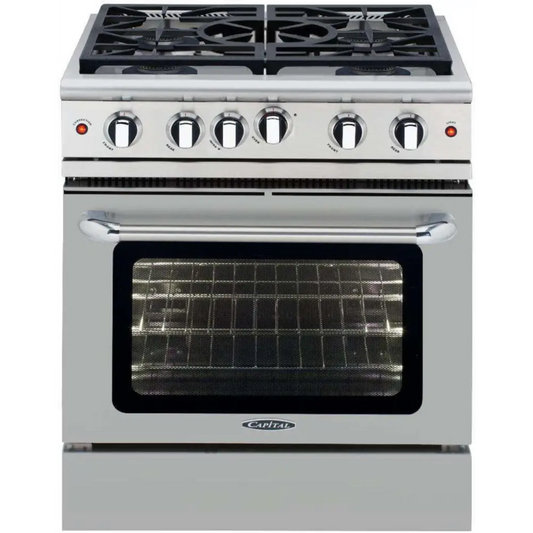 Capital 30" Precision Gas Range, 5 Sealed Burners, Wok Burner - MCR305N