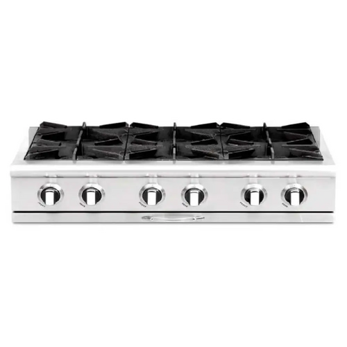 Capital 36" Culinarian Gas Rangetop, 4 Open Burners, Griddle - CGRT362G2N