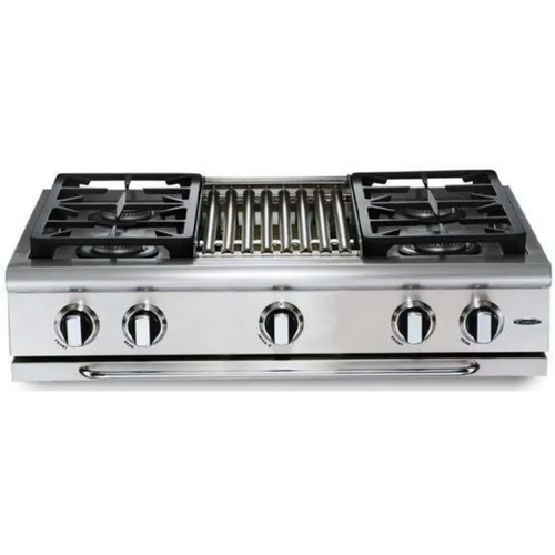 Capital 36" Precision Gas Rangetop, 4 Sealed Burners, Griddle - GRT364GN