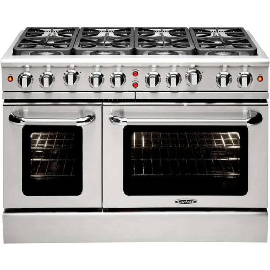 Capital 48" Precision Gas Range, 8 Sealed Burners - MCR488N