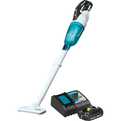 Makita XLC03R1WX4 - 18V LXT Lithium-ion Compact Brushless Cordless Vacuum Kit, Trigger w/ Lock, with one battery (2.0Ah) - XLC03R1WX4