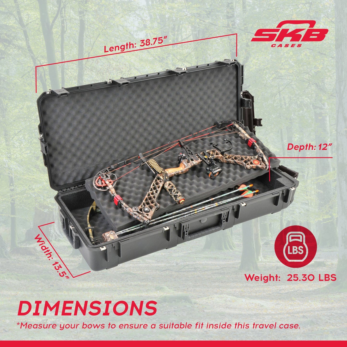 SKB Cases iSeries Ultimate Waterproof Military Grade Crossbow Bow Case(Open Box) - 214194