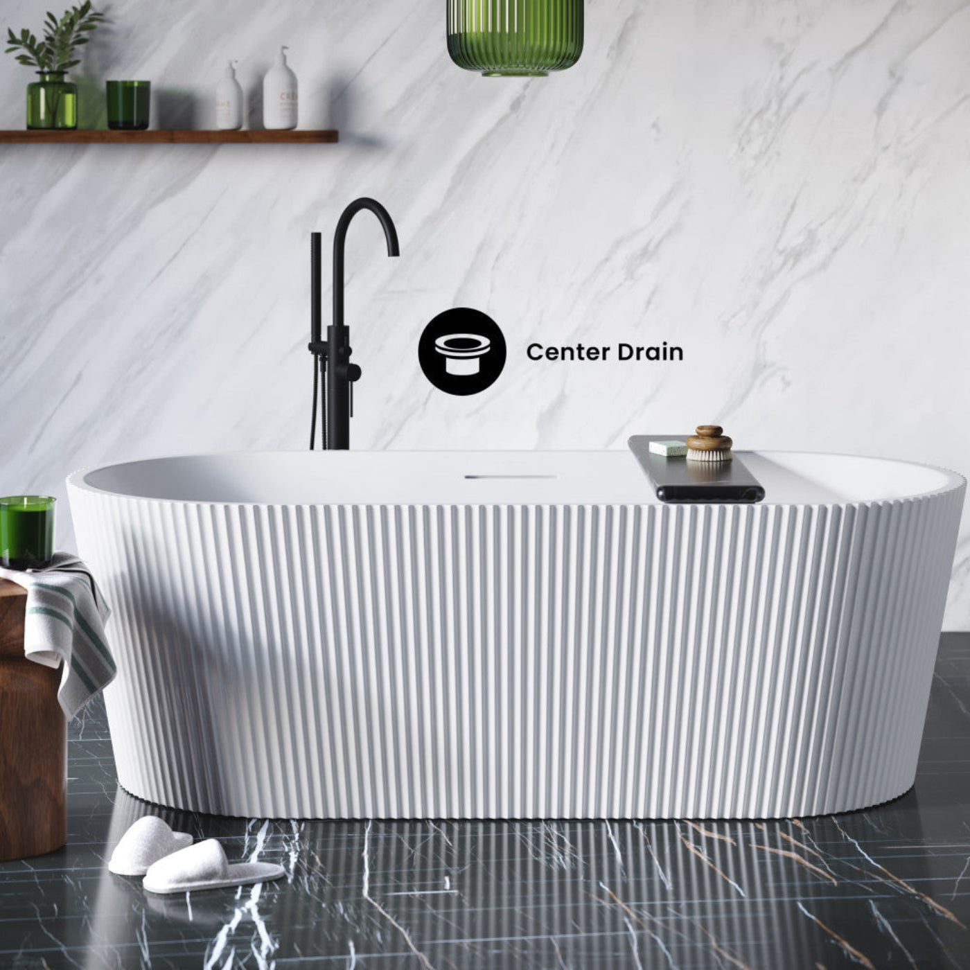 Swiss Madison Lafayette 67" Freestanding Bathtub - SM-FB592
