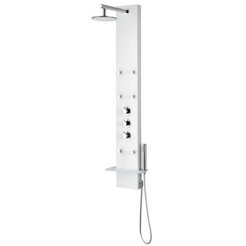 Tru Grit  Donna Series 60 in. 6-Jetted Full Body Shower Panel with Heavy Rain Shower and B - 1770270811163_164
