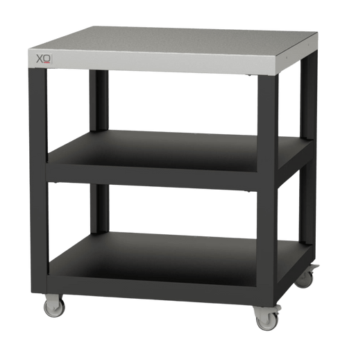 XO APPLIANCE XOPIZZA1PREP Prep Cart for XOPIZZA1 Black On Stainless - XOPIZZA1PREP