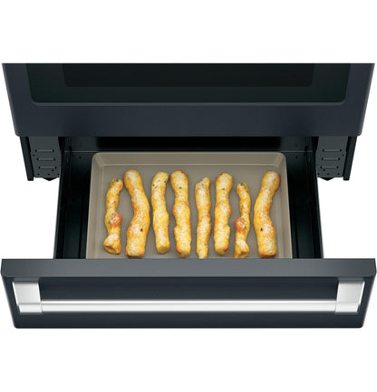 CAFE  30" Smart Slide-In, Front-Control, Radiant and Convection Range Black - CES700P3MD1