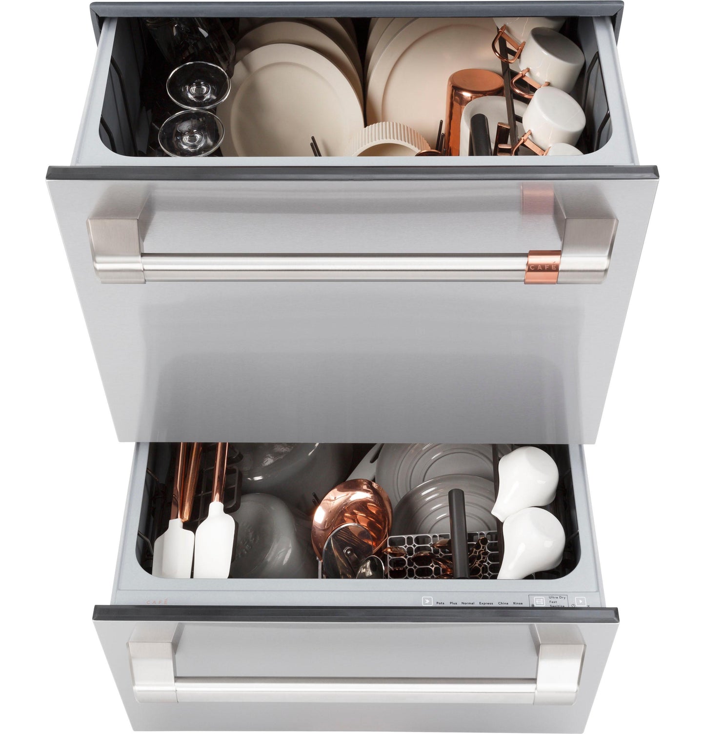 CAFE  Dishwasher Double Drawer in Stainless Steel - CDD420P2TS1