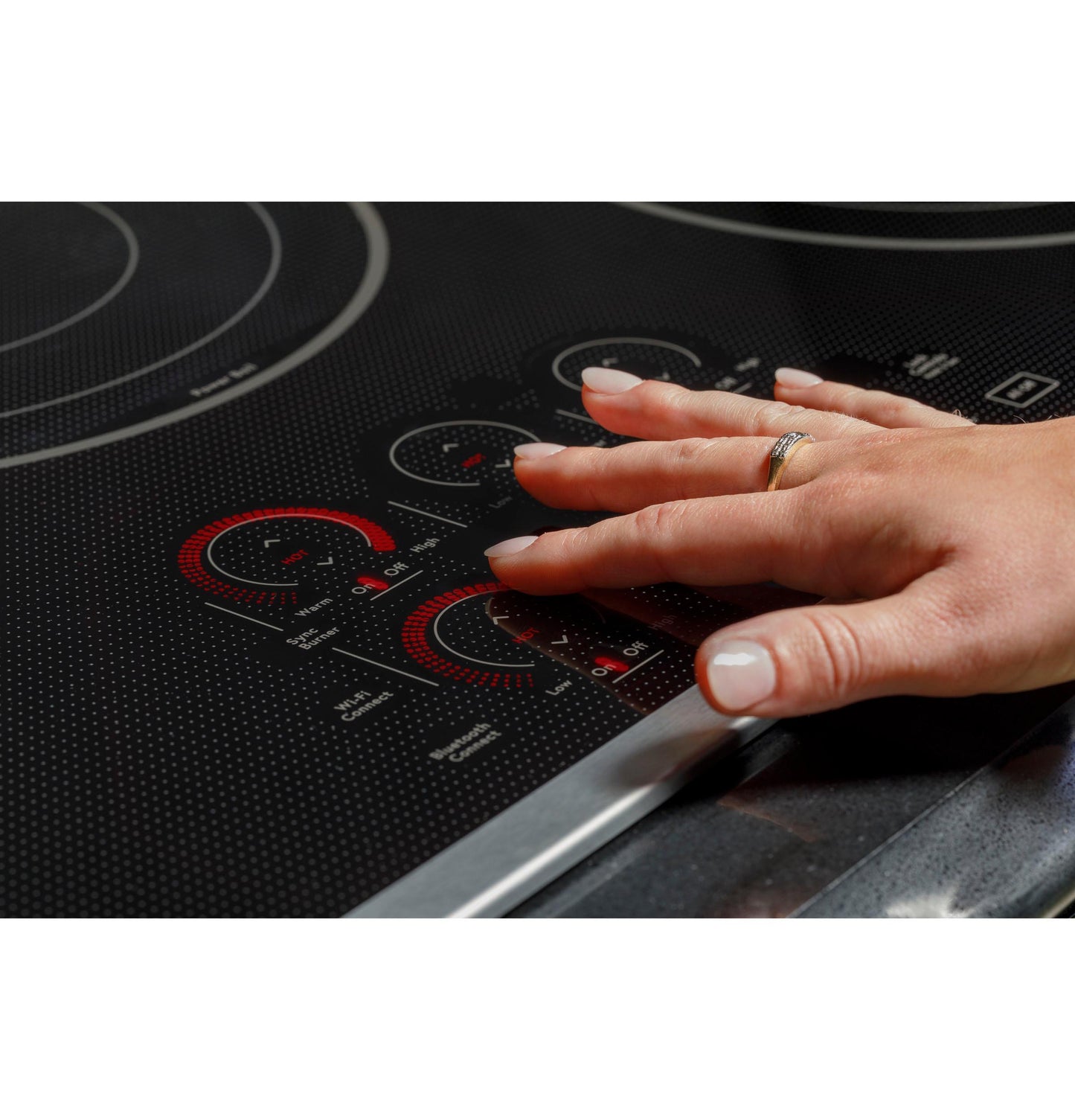 CAFE  30" Touch-Control Electric Cooktop Black - CEP90301TBB
