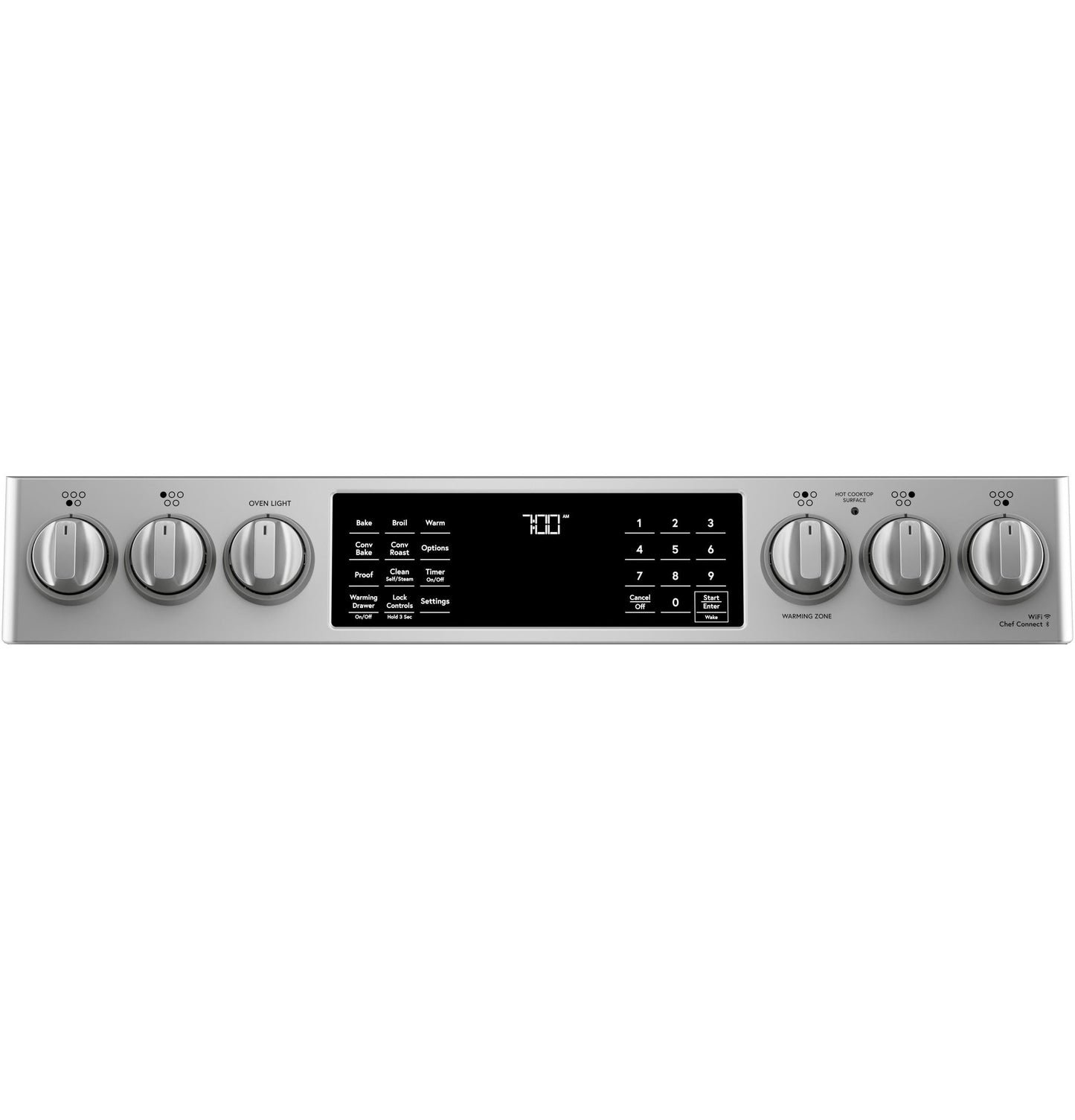 CAFE  30" Smart Slide-In, Front-Control, Radiant and Convection Range in Stainless Steel - CES700P2MS1