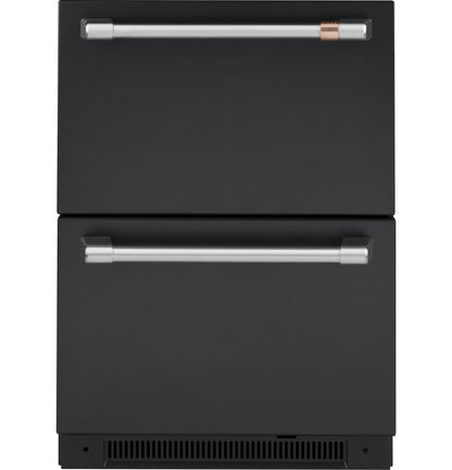 CAFE  5.7 Cu. Ft. Built-In Dual-Drawer Refrigerator Black - CDE06RP3ND1
