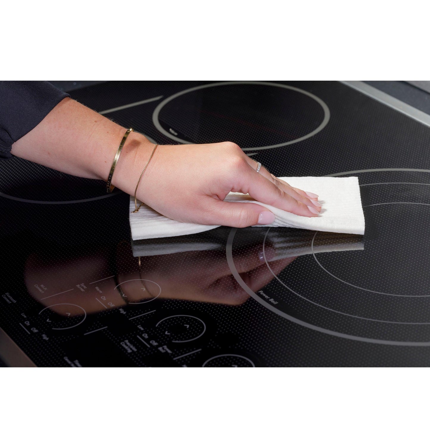 CAFE  30" Touch-Control Electric Cooktop Black - CEP90301TBB