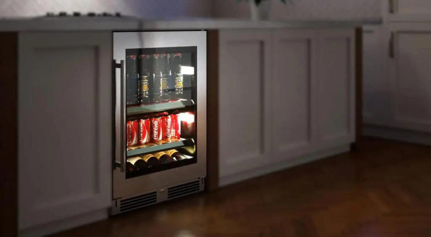 XO APPLIANCE XOU15WGOR 15" Wine Cooler, Panel Ready Glass, Right Hinge Custom Panel Ready  - XOU15WGOR