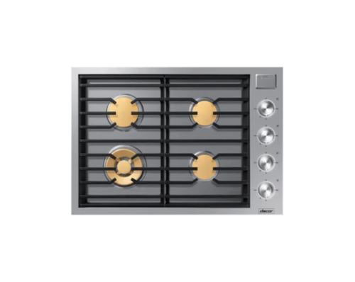 DACOR DTG30M954FS 30" Gas Cooktop, Silver in Stainless Steel, Natural Gas - DTG30M954FS