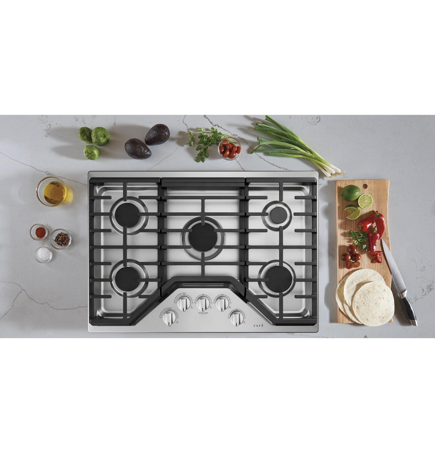 CAFE  30" Gas Cooktop in Stainless Steel - CGP70302NS1