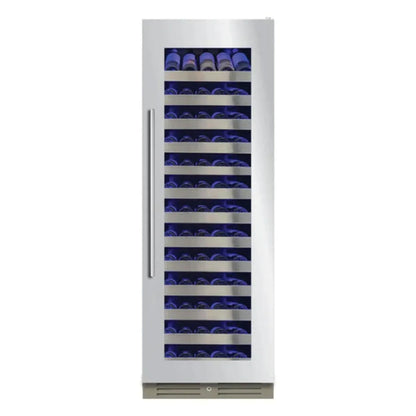 XO APPLIANCE XOU2470WGS Tall Single Zone Wine Cooler, Glass with in Stainless Steel Trim in Stainless Steel - XOU2470WGS