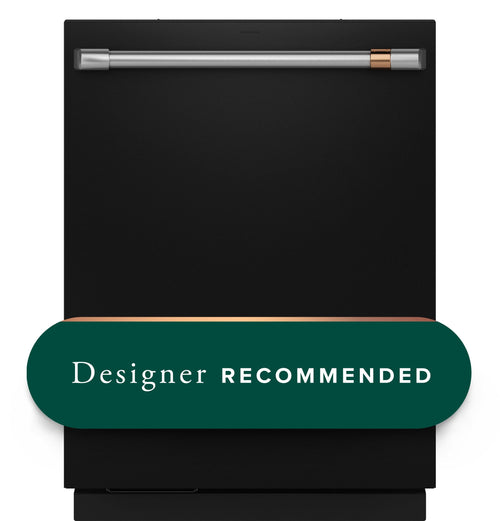 CAFE  CustomFit ENERGY STAR Stainless Interior Smart Dishwasher with Ultra Wash Top Rack and Dual Convection Ultra Dry, LED Lights, 39 dBA Black - CDT888P3VD1