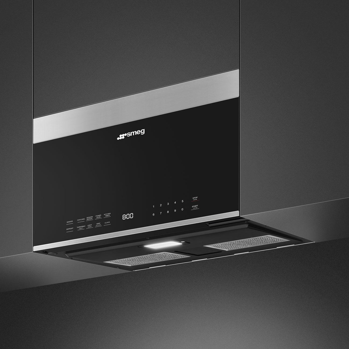 Smeg OTR24XU Microwave oven Stainless steel/Black - OTR24XU