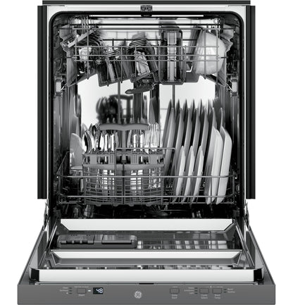 GE APPLIANCES GDT226SILII GE® ENERGY STAR® ADA Compliant in Stainless Steel Interior Panel-Ready Dishwasher with Sanitize Cycle Custom Panel Ready