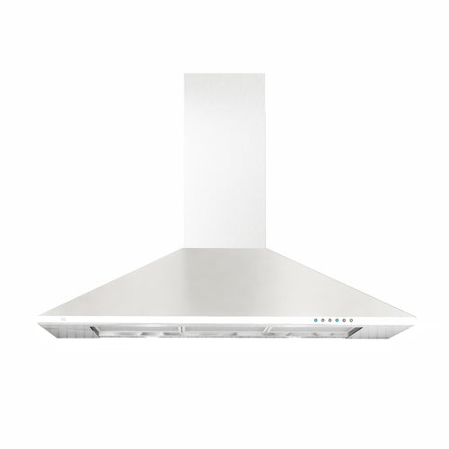 XO APPLIANCE XOB36WC 36" CCC 600/395 CFM Italian Made Wall Mount Chimney Range Hood White - XOB36WC