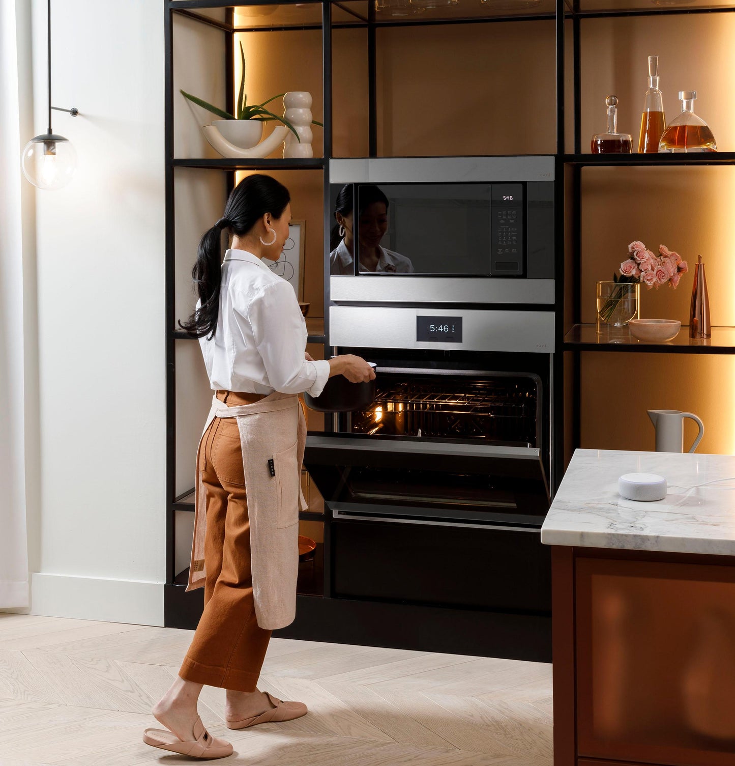 CAFE CAFé 30" Smart Built-In Convection Double Wall Oven in Platinum Glass Gray - CTD90DM2NS5