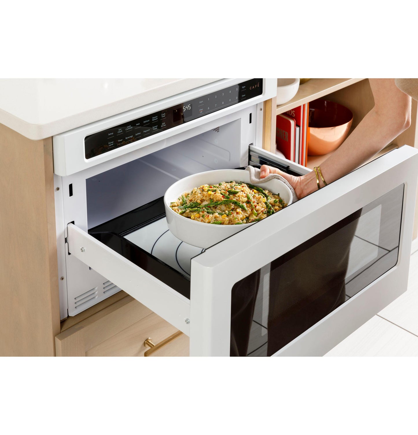 CAFE  Built-In Microwave Drawer Oven White - CWL112P4RW5