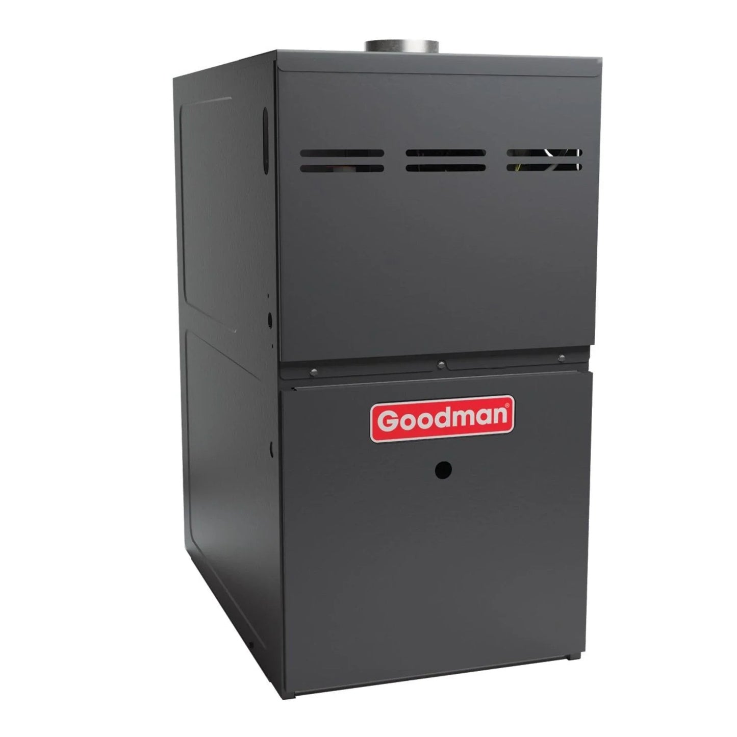 Goodman - 2 Ton/60,000 BTU 80% AFUE Gas Furnace and Air Conditioner System - Horizontal - 15 SEER2 - R32 - GLXS4BA2410 / CHPTA2426B3 / GMVC800603BN