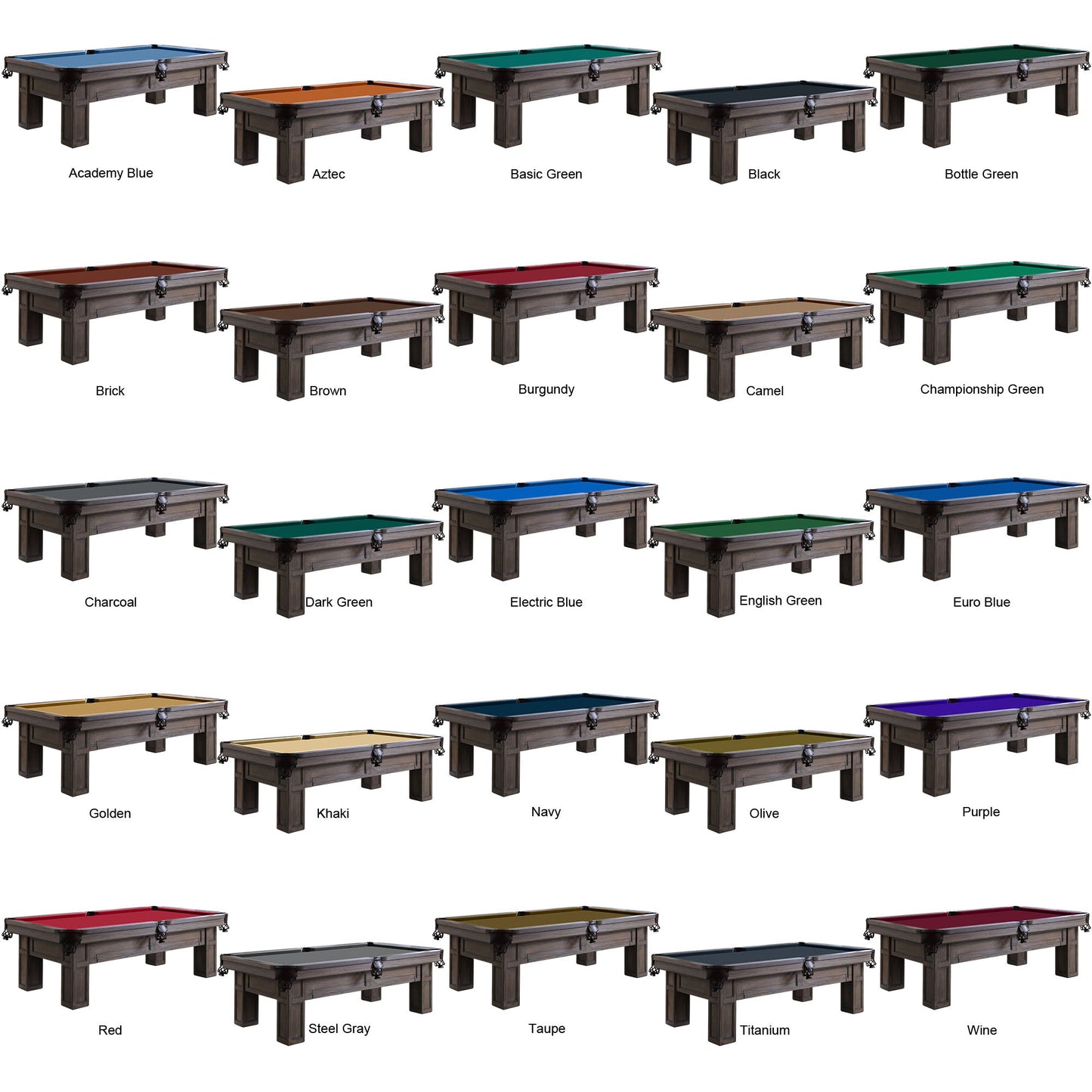 Playcraft Cooper Creek 8' Slate Pool Table - PTCOORVR08