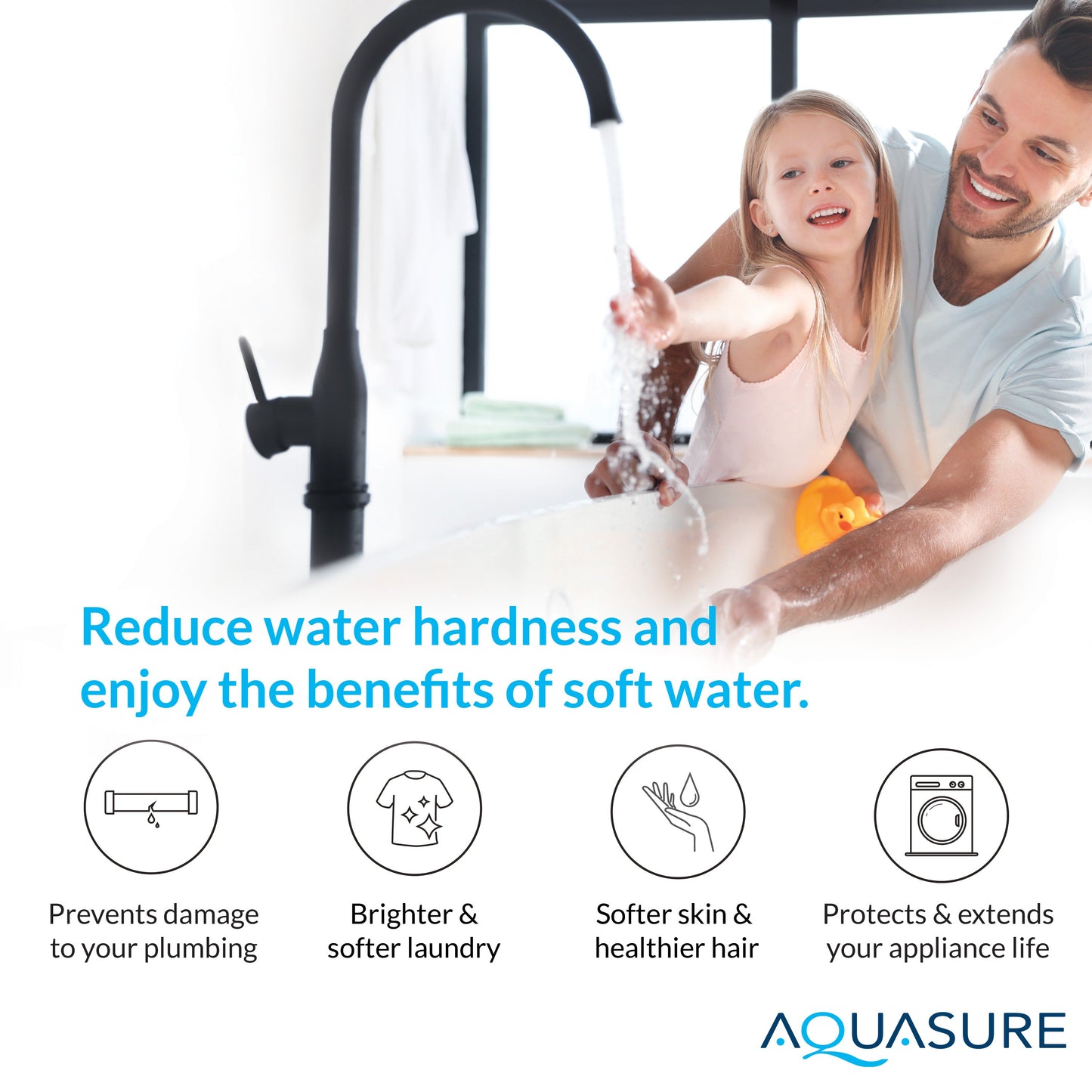 Aquasure Series | 48,000 Grains Water Softener with 12 GPM Quantum UV Purifier and 75 GPD Reverse Osmosis RO System - AS-WSUV48RO
