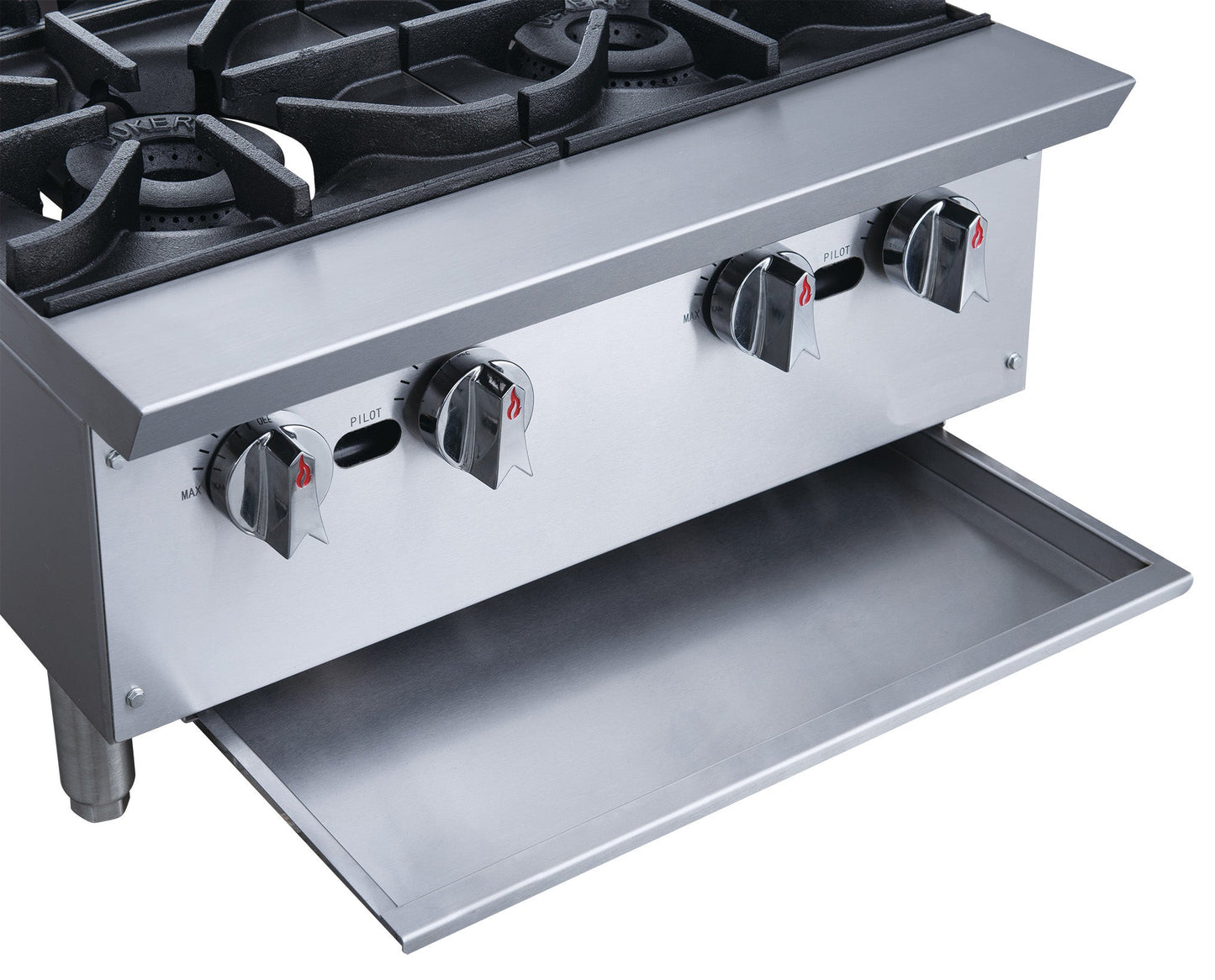 Chef AAA - Commercial 36" Hot Plate with 6 Burners NG - TCHPA36