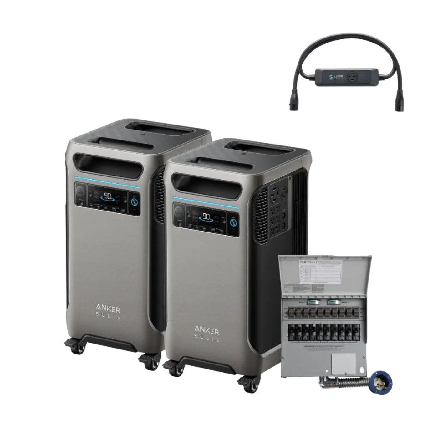 Aurora Generators x2 SOLIX F3800 + Power Backup Kit - B1790114