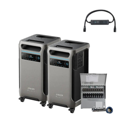 Aurora Generators x2 SOLIX F3800 + Power Backup Kit - B1790114