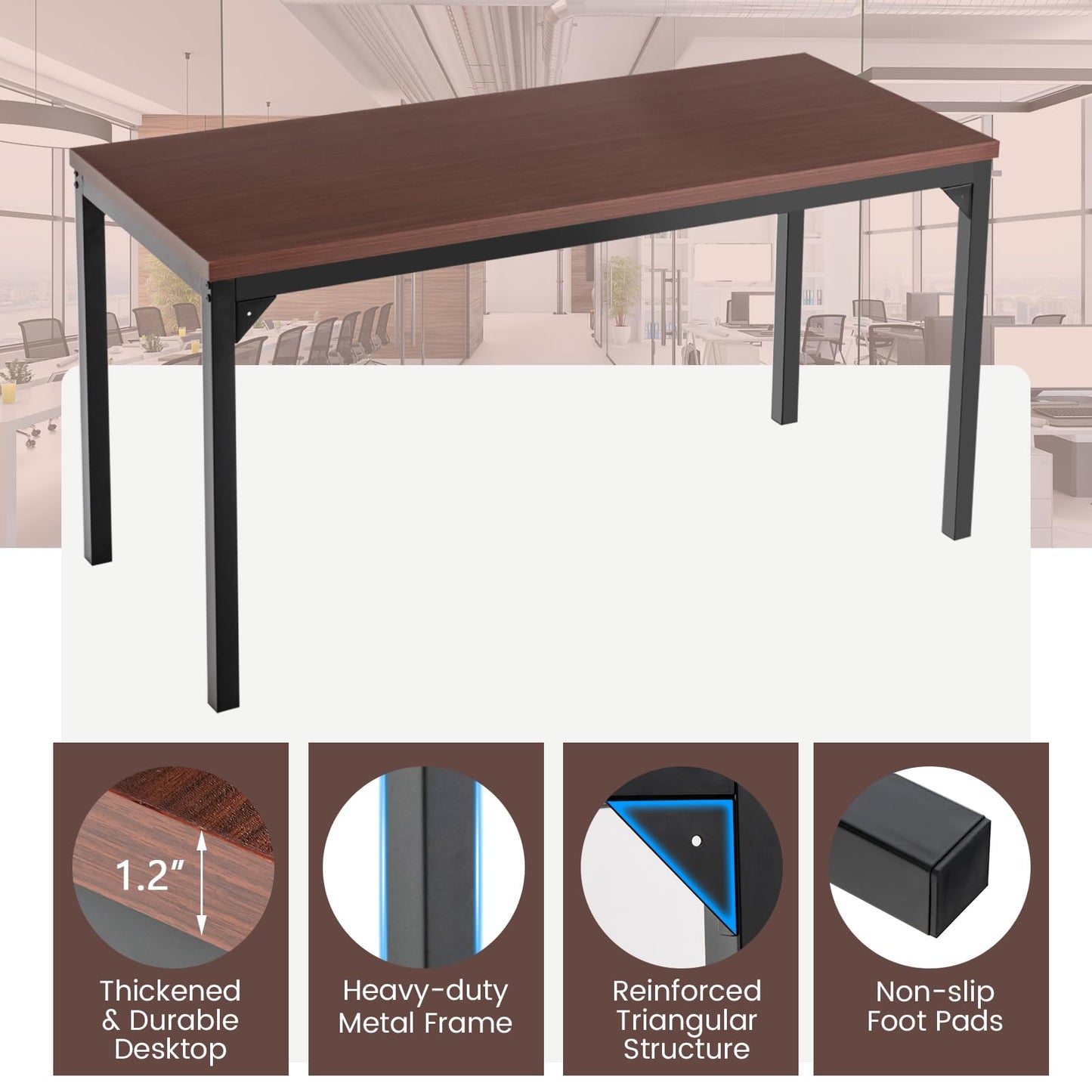 Tangkula Conference Table Set of 8/6/4/2/1 - KC55681CF