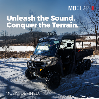 MB Quart Dual 10" Subwoofer System Upgrade for Can Am Defender 17-25, 400 Watts - 422649