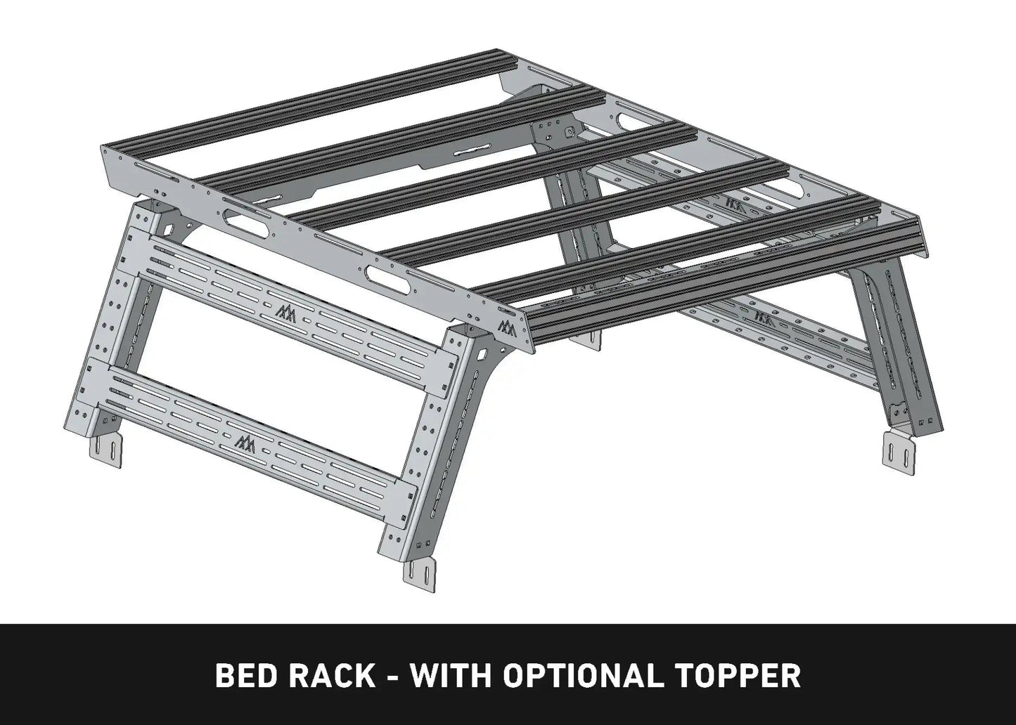 Backwoods Adventure Jeep Gladiator Overland Bed Rack (2020-2026) - BWTT4B-9845-JT