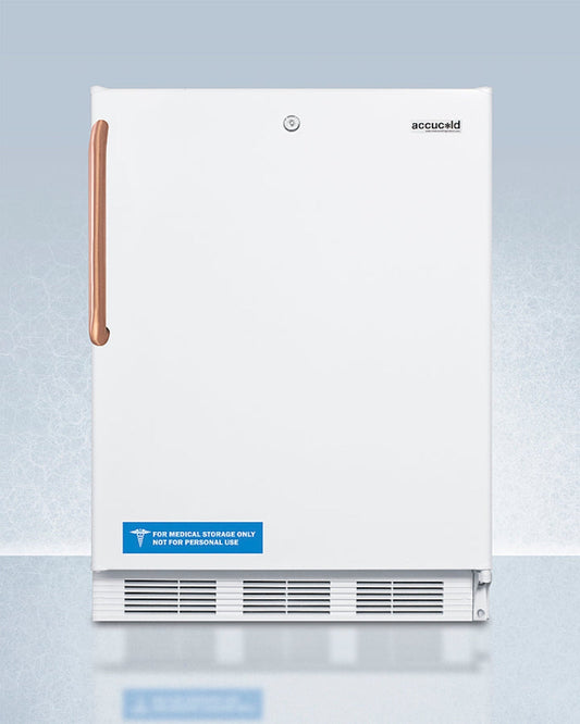 Summit - 24" Wide Built-In All-Refrigerator with Antimicrobial Pure Copper Handle, ADA Compliant | FF6LWBI7TBCADA - FF6LWBI7TBCADA