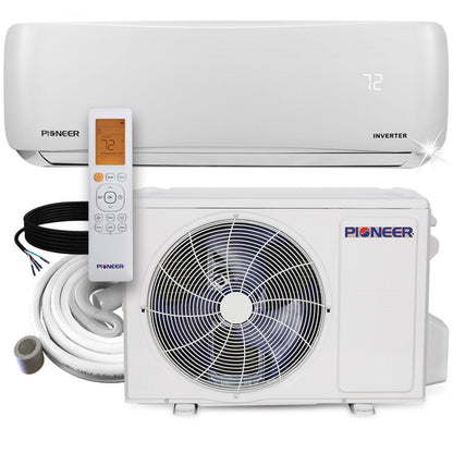 Pioneer 18,000 BTU 19 SEER2 Ductless Mini-Split Inverter+ Air Conditioner Heat Pump System Full Set 230V - WYS018GMFI20RL-10