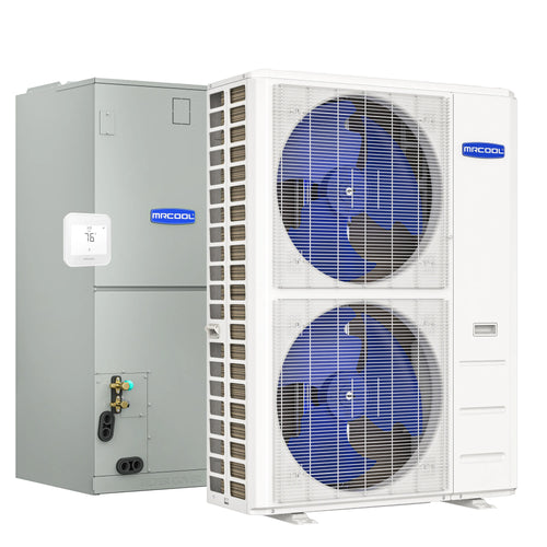 MRCOOL Hyper Heat 2nd Gen 48K BTU, 4 Ton, 16.5 SEER2 Heat Pump Condenser and Ducted Air Handler  - CENTRAL-48-HP-230B00-O