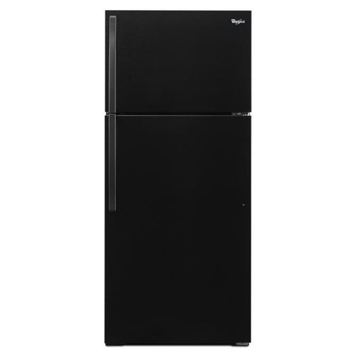 WHIRLPOOL 28-inch Wide Top Freezer Refrigerator - 14 Cu. Ft. Black - WRT104TFDB