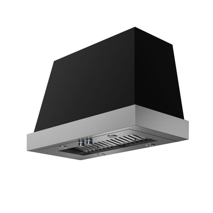 ELICA TORINO Range Hood wide - CFM Black On in Stainless Steel Look - ETNX36BL