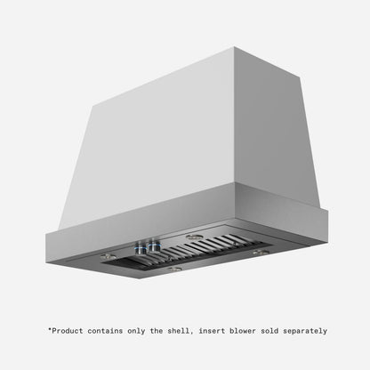 ELICA TORINO Range Hood wide - CFM in Stainless Steel On White - ETNX36WH