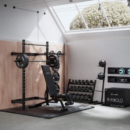 Mikolo Fitness FOLDGYM Wall-Mount Space Saving Pack - DM-QJ-B-HP-CRB