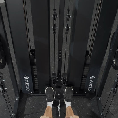 Mikolo Fitness HORUS Home Gym Pack with 350 lbs Dumbbell Set - DM-SM02-B-HP3-RRBB