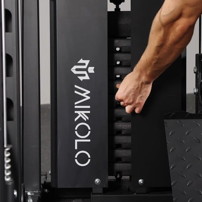Mikolo Fitness HORUS Home Gym Pack with 350 lbs Dumbbell Set - DM-SM02-B-HP3-RRBB