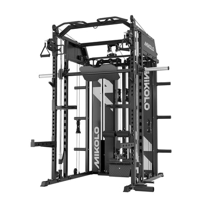 Mikolo Fitness HORUS Smith Machine Functional Trainer With Dual Weight Stack - DM-SM02-B