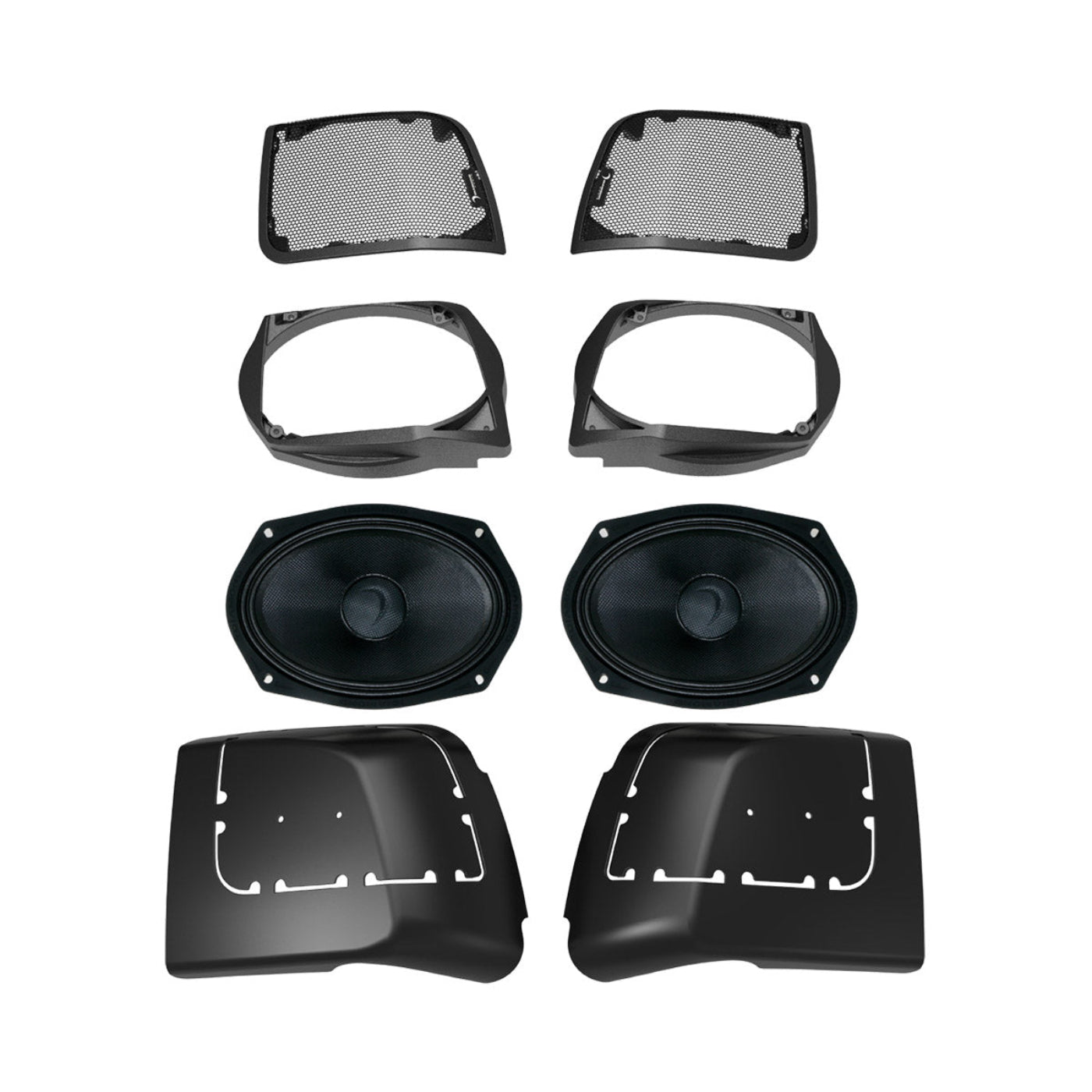 Diamond Audio 2014-2023 Harley Davidson Cut In Lid Kit with MS69NEO (4Ω) Speakers - MS694NEOLK