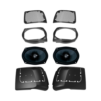 Diamond Audio 2014-2023 Harley Davidson Cut In Lid Kit with MS692CX2 (2Ω) Speakers - MSMS692LK