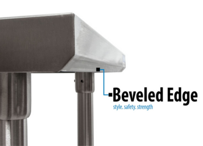 BK Resources Stainless Steel Prep Tables - QVTR5OB-3030