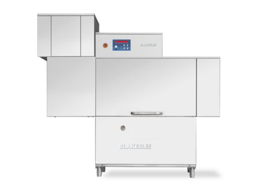 Blakeslee RC64 D99 Single-Tank High-Temp Conveyor Dishwasher with Double Rinse and Booster, 98.5-Inch Wide