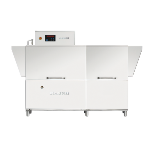 Blakeslee RC86 High-Temp Conveyor Dishwasher with Prewash, Double Rinse, and Booster