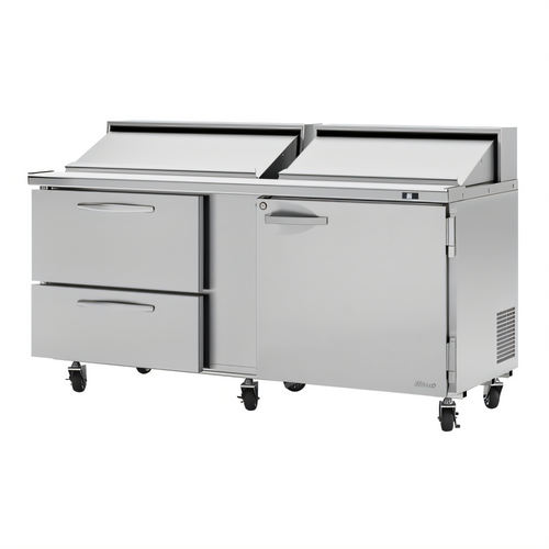 Turbo Air PST-72-D2R(L)-N PRO Prep Tables - PST-72-D2R(L)-N